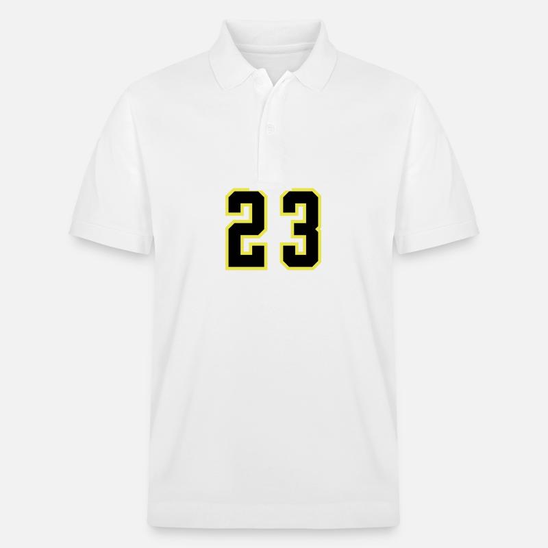 Maillot à 23 numéros - Polo PREPSTER bio Stanley/Stella Unisexe - blanc