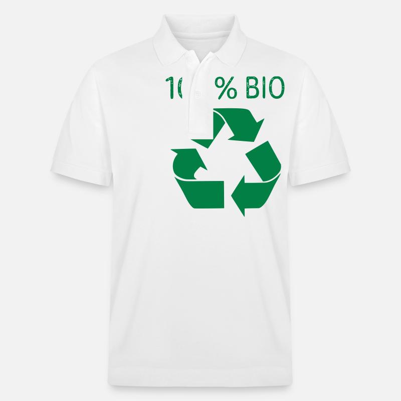 100% Bio - Stanley/Stella Unisex Bio-Poloshirt PREPSTER - Weiß