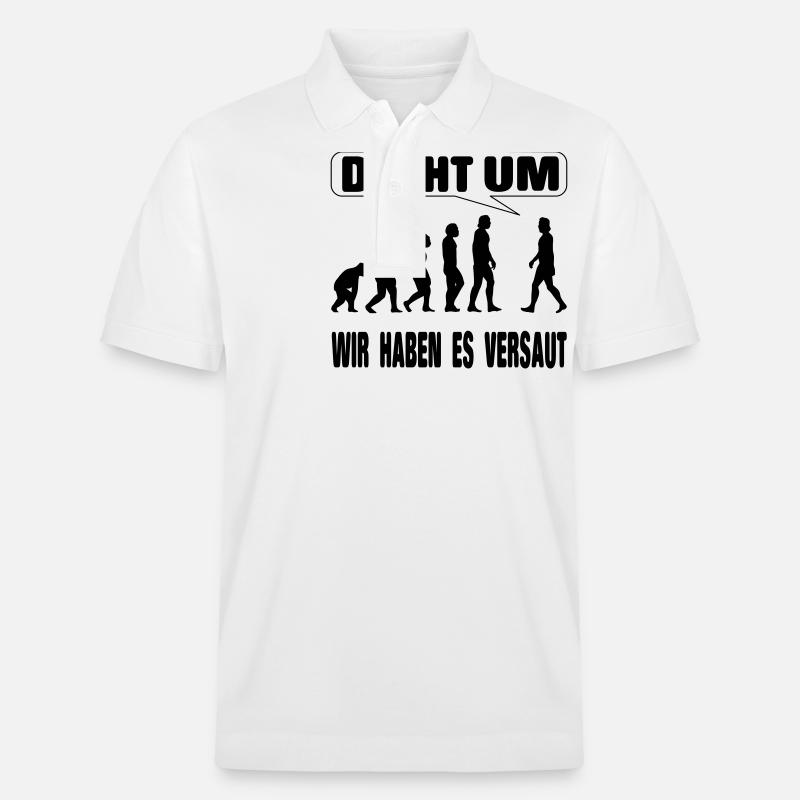 Evolution - Nous avons tout raté - Polo PREPSTER bio Stanley/Stella Unisexe - blanc