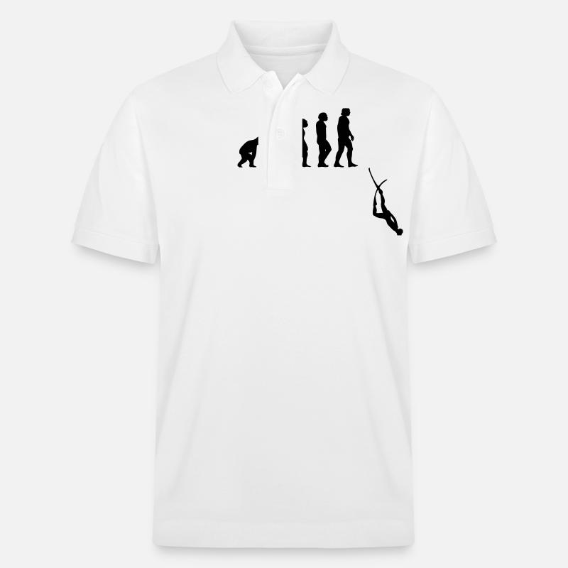 Evolution Apnoe Tauchen - Stanley/Stella Unisex Bio-Poloshirt PREPSTER - Weiß