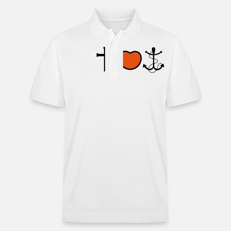 Glaube Liebe Hoffnung - Stanley/Stella Unisex Bio-Poloshirt PREPSTER - Weiß