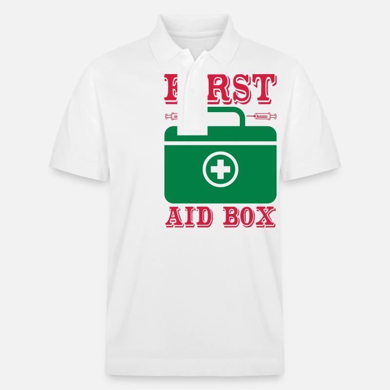 first aid box - Polo PREPSTER bio Stanley/Stella Unisexe - blanc