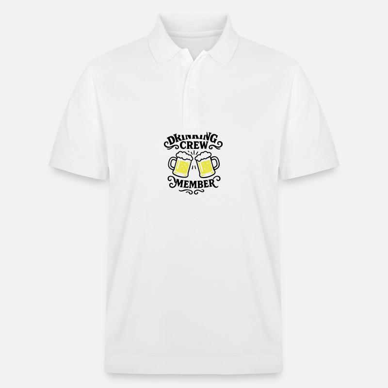 Drinking Crew Bier - Stanley/Stella Unisex Bio-Poloshirt PREPSTER - Weiß