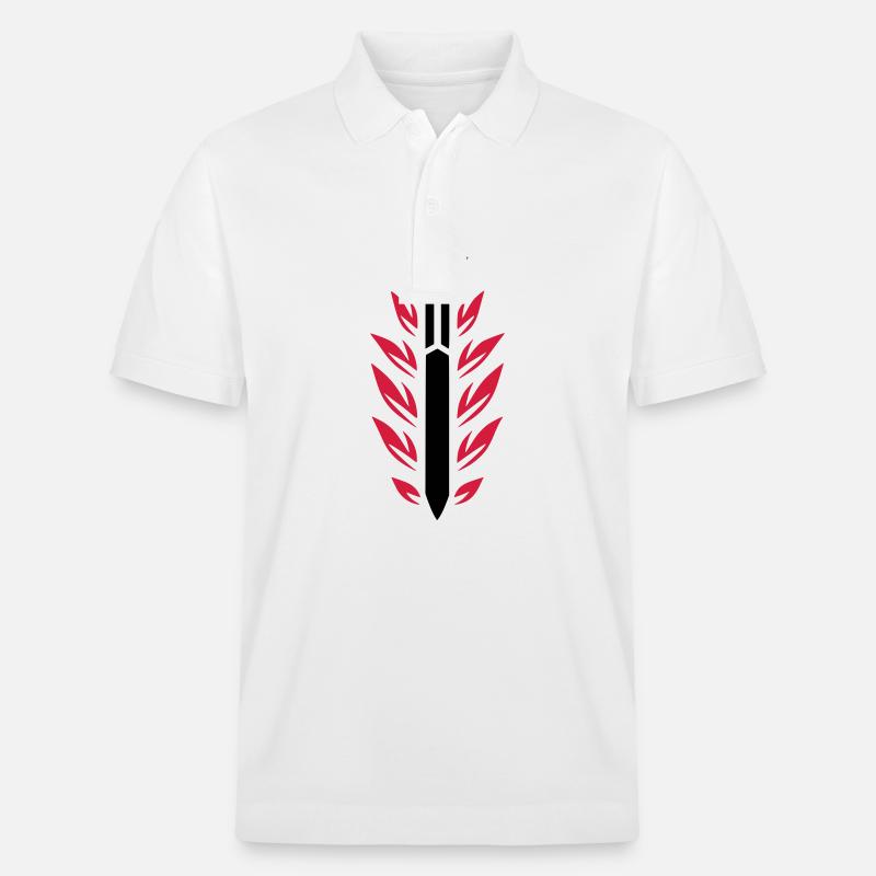 Flammenschwert - Stanley/Stella Unisex Bio-Poloshirt PREPSTER - Weiß