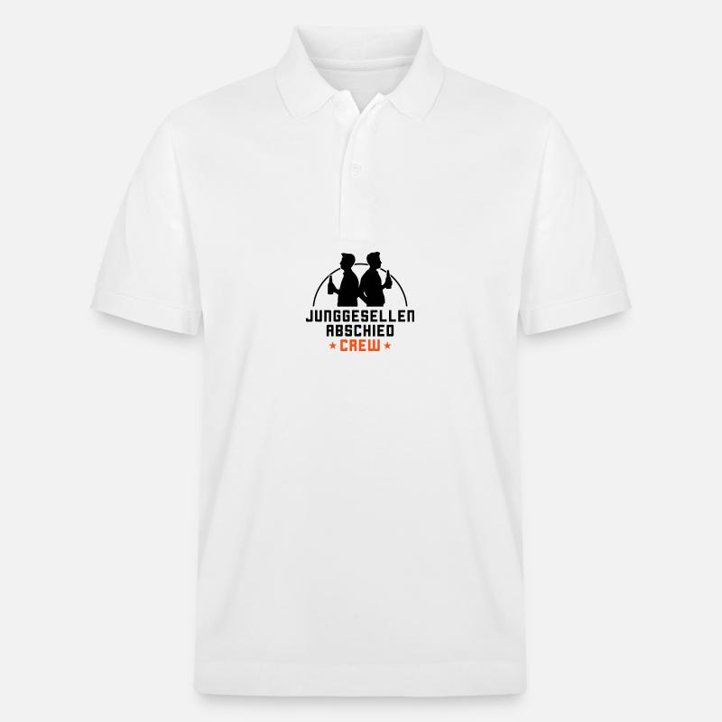 Junggesellenabschied Crew Jga - Stanley/Stella Unisex Bio-Poloshirt PREPSTER - Weiß