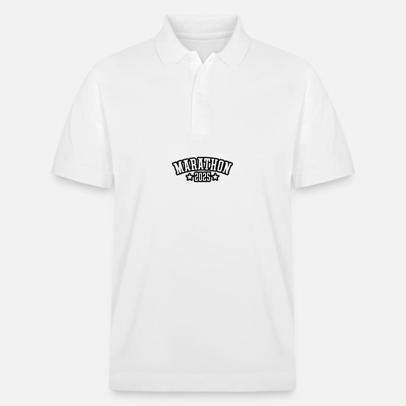 Marathon 2025 Course à pied - Polo PREPSTER bio Stanley/Stella Unisexe - blanc