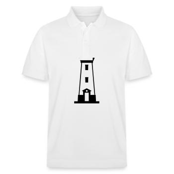 Leuchtturm - Stanley/Stella Unisex Bio-Poloshirt PREPSTER - Weiß - Vorne - Roxy (174cm) & Andy (188cm)