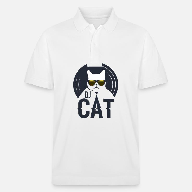 Chat DJ / Chat DJ - Polo PREPSTER bio Stanley/Stella Unisexe - blanc
