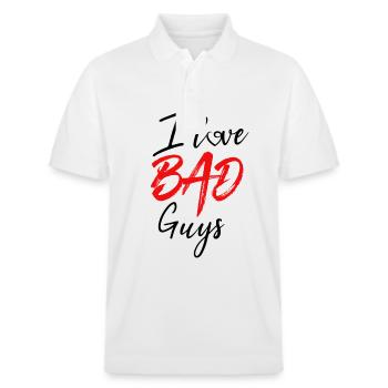 J'aime les mauvais garçons - Polo PREPSTER bio Stanley/Stella Unisexe - blanc - Devant - Roxy (174cm) & Andy (188cm)