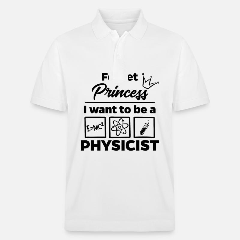 Physiker statt Prinzessin - Stanley/Stella Unisex Bio-Poloshirt PREPSTER - Weiß