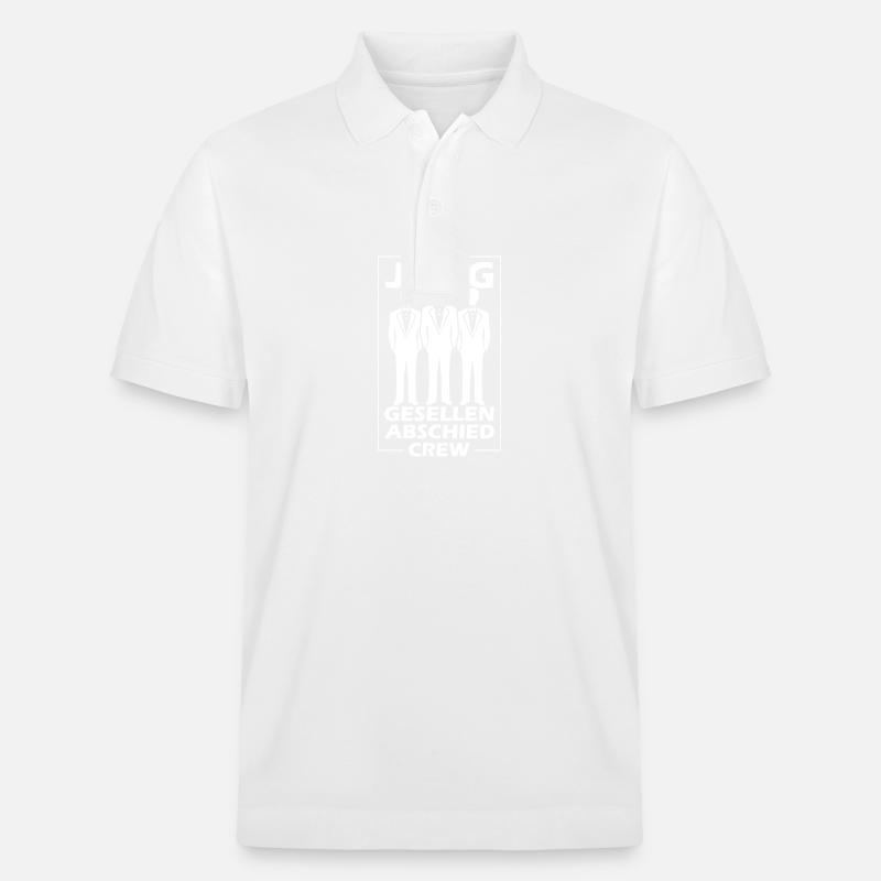 Junggesellenabschied Crew - Stanley/Stella Unisex Bio-Poloshirt PREPSTER - Weiß
