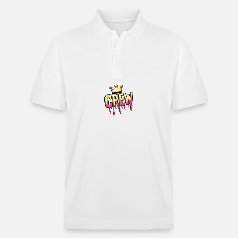 Crew Krone - Stanley/Stella Unisex Bio-Poloshirt PREPSTER - Weiß