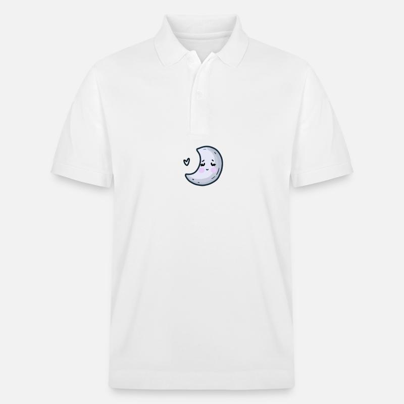 La lune s’endort - Polo PREPSTER bio Stanley/Stella Unisexe - blanc