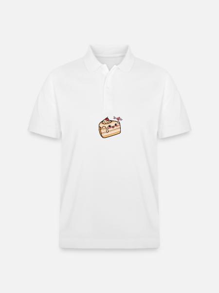 Loving piece of cake - Stanley/Stella Unisex Organic Polo Shirt PREPSTER - white