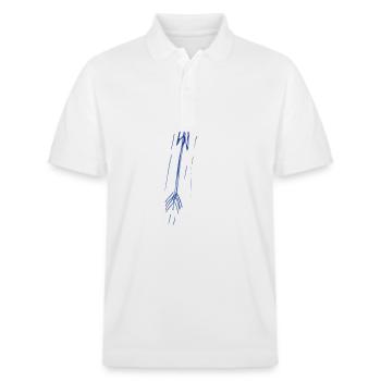 arrow for white - Stanley/Stella Unisex Organic Polo Shirt PREPSTER - white - Front - Roxy (174cm) & Andy (188cm)