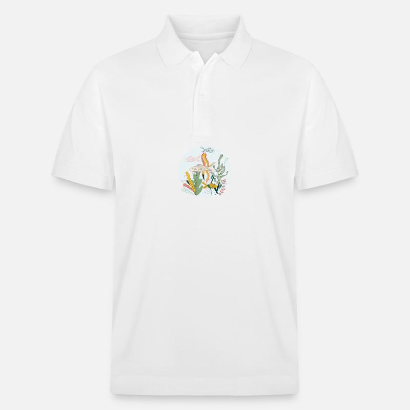 Meerestiere - Stanley/Stella Unisex Bio-Poloshirt PREPSTER - Weiß