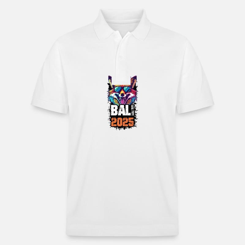 Bali 2025 Holiday Fox - Polo PREPSTER bio Stanley/Stella Unisexe - blanc