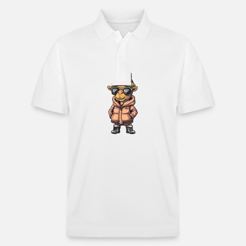 Camel Cool Bande dessinée - Polo PREPSTER bio Stanley/Stella Unisexe - blanc