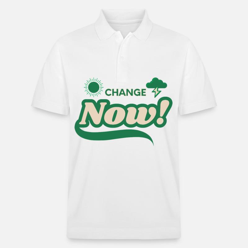 Change Now - Stanley/Stella Unisex Bio-Poloshirt PREPSTER - Weiß