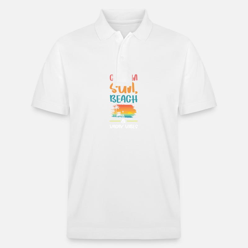Ambiance de vacances à Cancún - Polo PREPSTER bio Stanley/Stella Unisexe - blanc