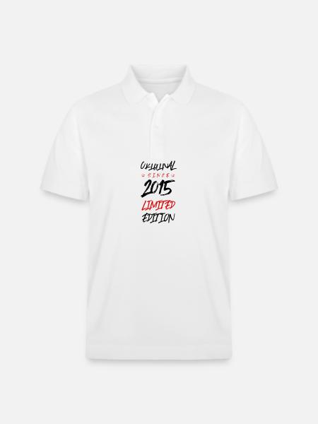 2015 Limited Edition - Stanley/Stella Unisex Organic Polo Shirt PREPSTER - white
