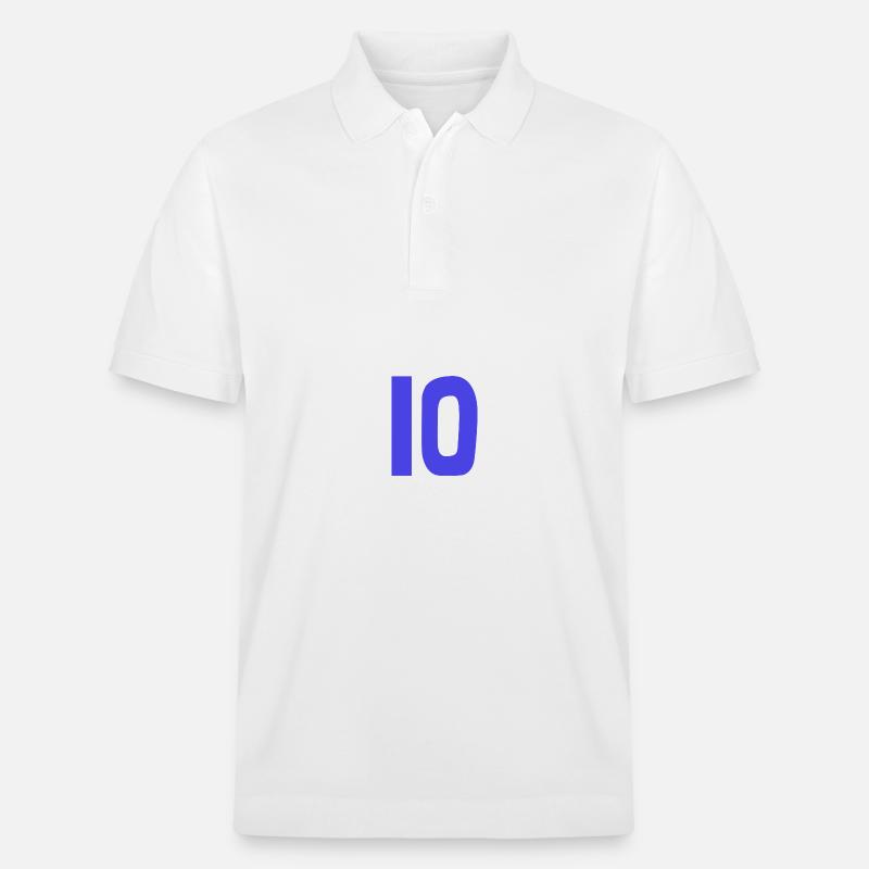 10. 10 ANS. 10e ANNIVERSAIRE. ANNIVERSAIRE 10 ANS. - Polo PREPSTER bio Stanley/Stella Unisexe - blanc