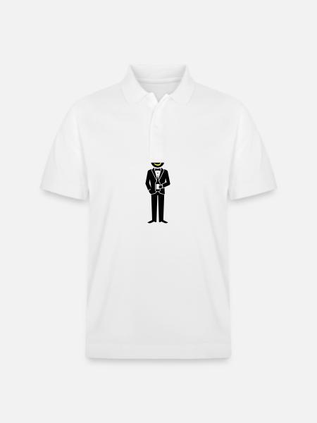 Groom Wedding Team - Stanley/Stella Unisex Organic Polo Shirt PREPSTER - white
