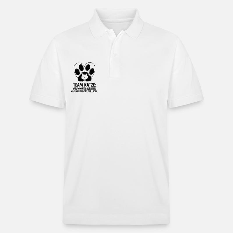Uns gehört der Laden - Stanley/Stella Unisex Bio-Poloshirt PREPSTER - Weiß