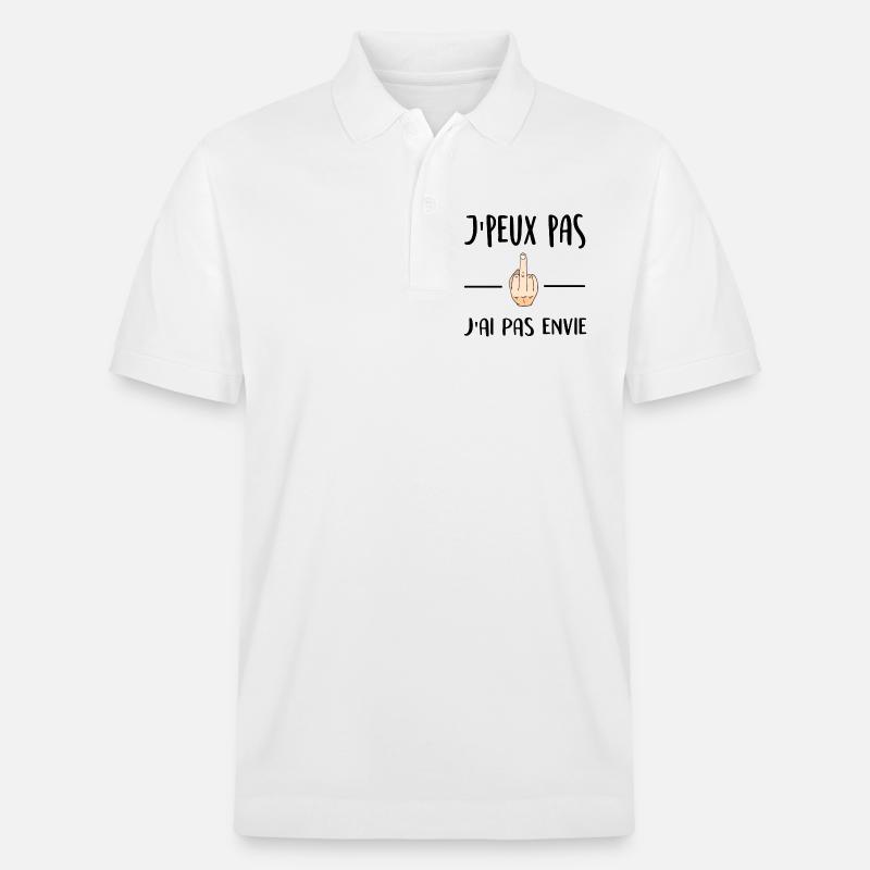 Ich kann nicht, ich will nicht - Stanley/Stella Unisex Bio-Poloshirt PREPSTER - Weiß