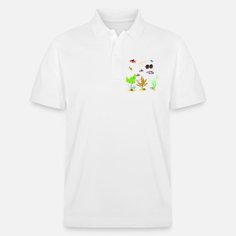 My Fish Tank 3 - Stanley/Stella Unisex Bio-Poloshirt PREPSTER - Weiß