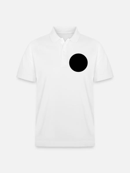 Blau-grüner Globus - Stanley/Stella Unisex Bio-Poloshirt PREPSTER - Weiß