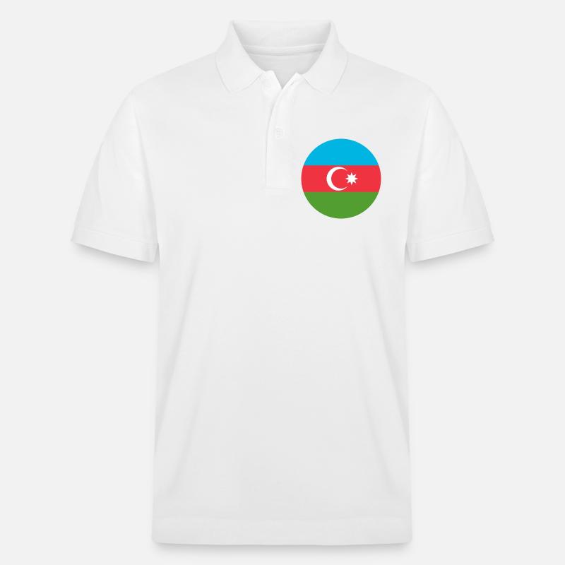 Aufkleber Luftwaffe Roundel Aserbaidschan Luftwaffe - Stanley/Stella Unisex Bio-Poloshirt PREPSTER - Weiß