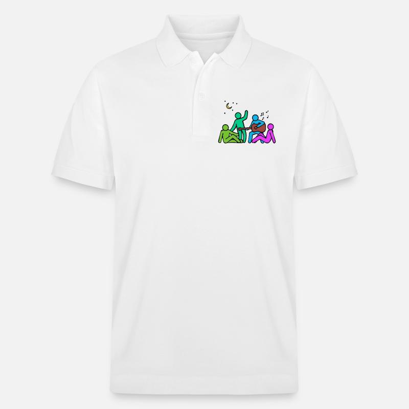 Beste Freunde Kumpel Freundschaft - Stanley/Stella Unisex Bio-Poloshirt PREPSTER - Weiß
