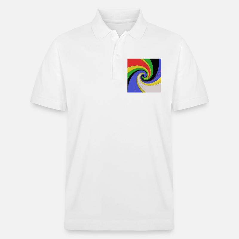 Vortex Pop Art100 - Stanley/Stella Unisex Bio-Poloshirt PREPSTER - Weiß