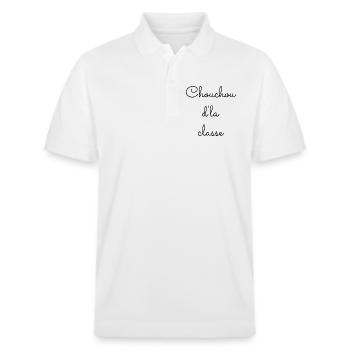 Chouchou d la classe - Polo PREPSTER bio Stanley/Stella Unisexe - blanc - Devant - Roxy (174cm) & Andy (188cm)