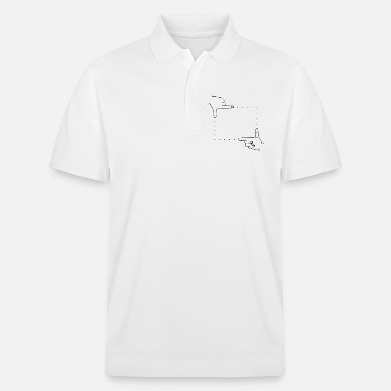 Handzeichen Bildausschnitt - Stanley/Stella Unisex Bio-Poloshirt PREPSTER - Weiß