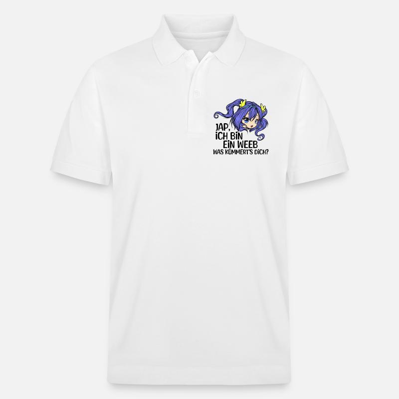 Comic Mädchen Anime Mangastyle Manga Statement - Stanley/Stella Unisex Bio-Poloshirt PREPSTER - Weiß