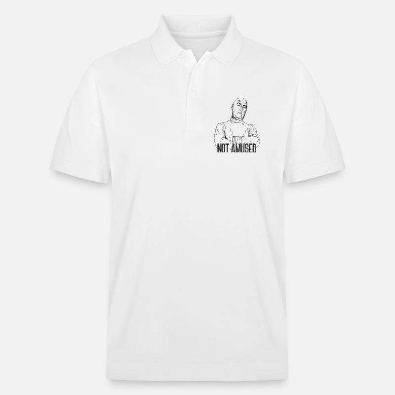 Pas amusé – Déclaration sarcastique - Polo PREPSTER bio Stanley/Stella Unisexe - blanc