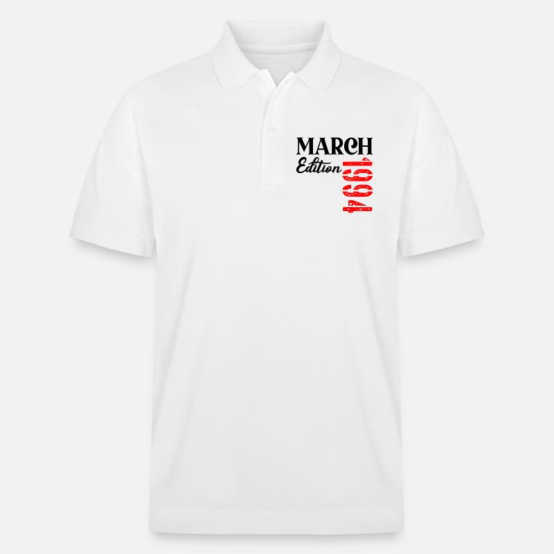 Anniversaire : mars 1994 - 33e anniversaire - Polo PREPSTER bio Stanley/Stella Unisexe - blanc