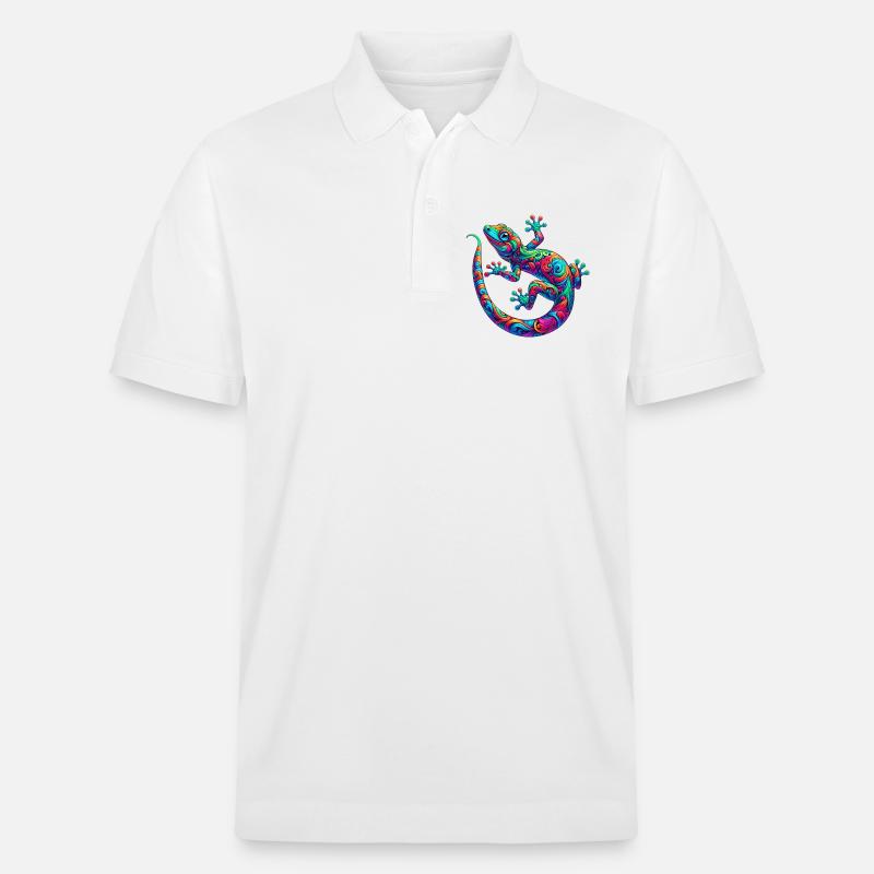 Gecko - Stanley/Stella Unisex Bio-Poloshirt PREPSTER - Weiß