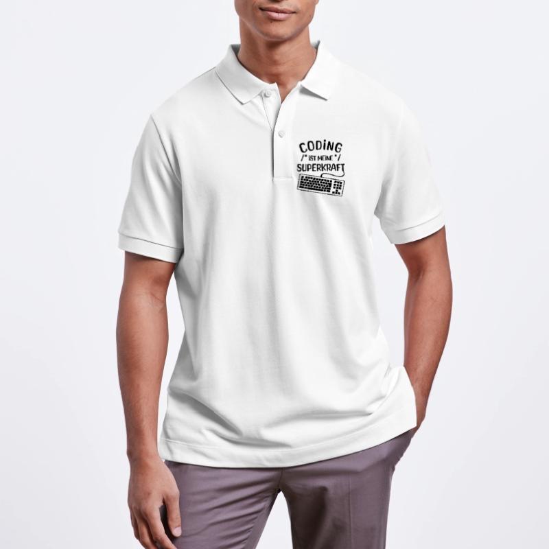 Computer Code Statement Developer Computerfreak Stanley/Stella Unisex Bio-Poloshirt PREPSTER