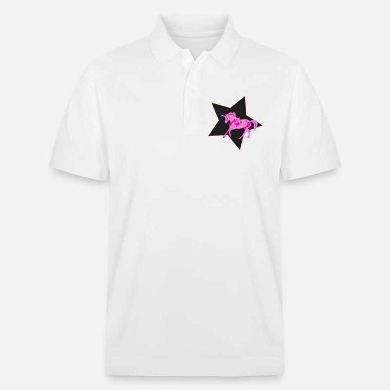 Einhorn - Stanley/Stella Unisex Bio-Poloshirt PREPSTER - Weiß