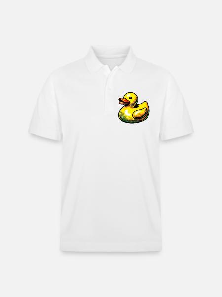 Duckling Duck Duck Duck - Stanley/Stella Unisex Organic Polo Shirt PREPSTER - white