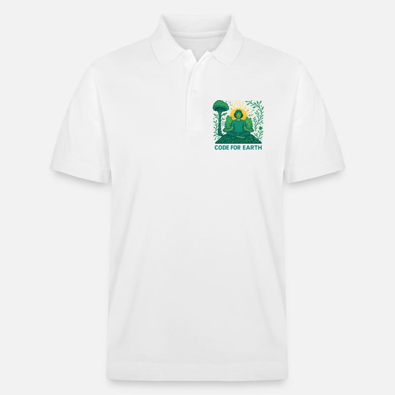Code for Earth - Stanley/Stella Unisex Bio-Poloshirt PREPSTER - Weiß