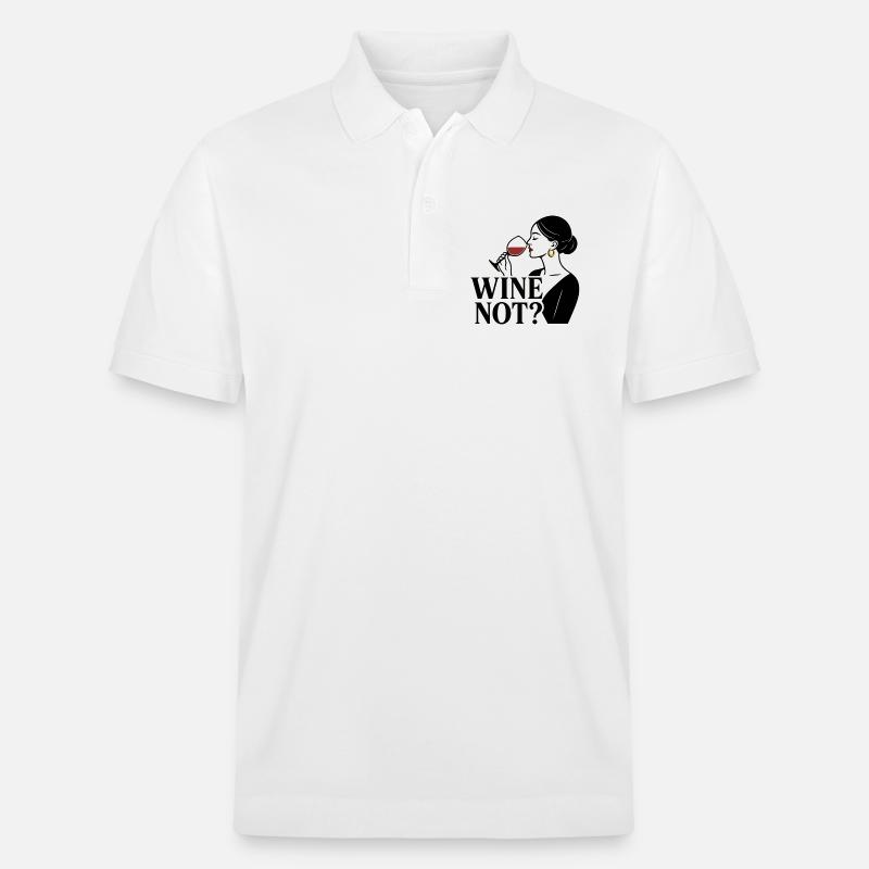Wine Not? - Stanley/Stella Unisex Bio-Poloshirt PREPSTER - Weiß