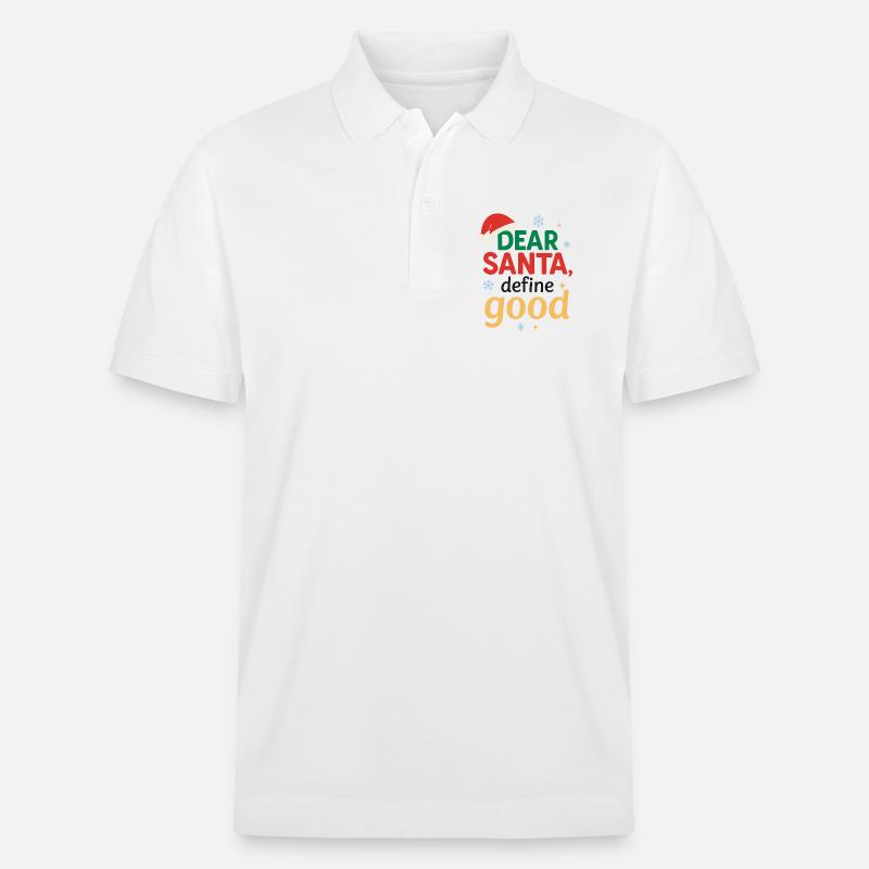Weihnachtsmann Definiere Gut - Stanley/Stella Unisex Bio-Poloshirt PREPSTER - Weiß