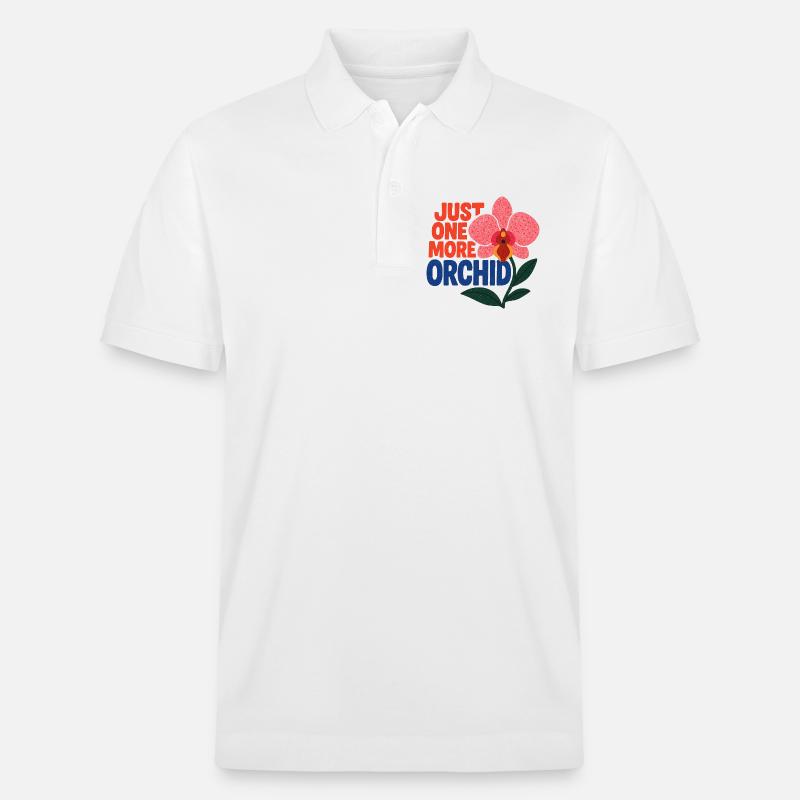 Nur noch eine Orchidee - Stanley/Stella Unisex Bio-Poloshirt PREPSTER - Weiß