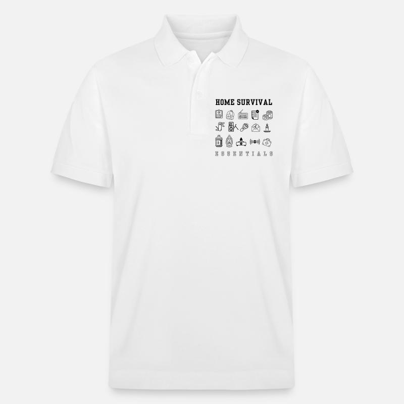 Notfallplan – Weltuntergang - Stanley/Stella Unisex Bio-Poloshirt PREPSTER - Weiß