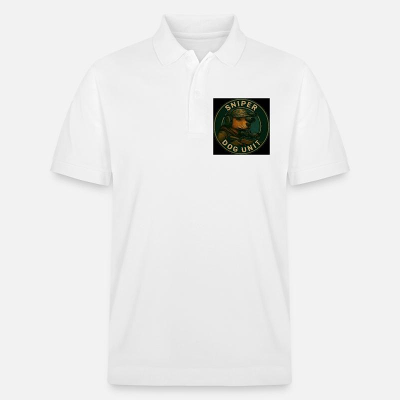 Sniper Dog Unit - Stanley/Stella Unisex Bio-Poloshirt PREPSTER - Weiß