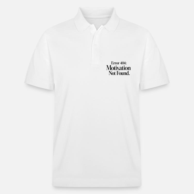 Error 404 Motivation not found - Stanley/Stella Unisex Bio-Poloshirt PREPSTER - Weiß